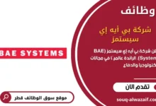 وظائف شركة بي أيه إي سيستمز (BAE Systems) في قطر