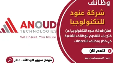 وظائف شركة عنود للتكنولوجيا في قطر