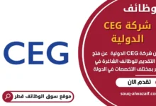 وظائف شركة CEG الدولية في قطر