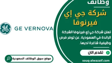 وظائف شركة جي إي فيرنوفا في السعودية