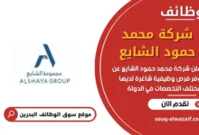 وظائف شركة محمد حمود الشايع في البحرين