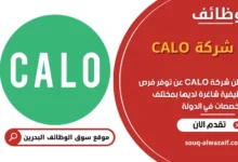 وظائف شركة CALO في البحرين
