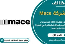 وظائف شركة Mace في الامارات