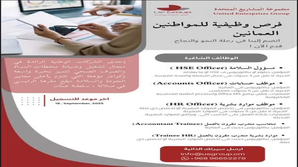وظائف الصحف العمانية اليوم