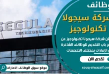 فرص عمل في شركة سيجولا تكنولوجيز في الامارات