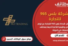 وظائف شركة بلس 965 للتجارة في البحرين