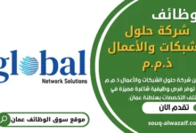 فرص عمل في شركة حلول الشبكات والأعمال في عمان