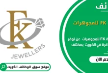 وظائف شركة FK للمجوهرات في الكويت