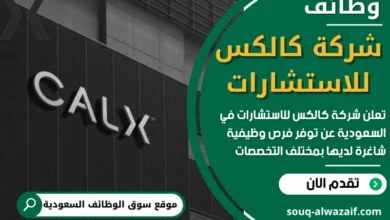 فرص عمل في شركة كالكس للاستشارات في السعودية