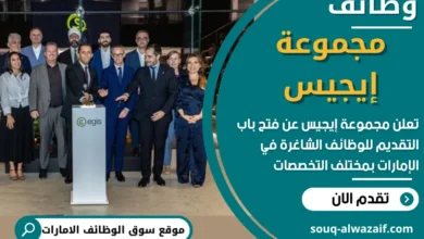 فرص عمل في مجموعة إيجيس في الامارات
