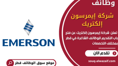 وظائف شركة إيمرسون إلكتريك في قطر