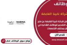 وظائف شركة نابينا القابضة في قطر
