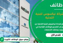 وظائف شركة نيكسوس للبنية التحتية في الكويت