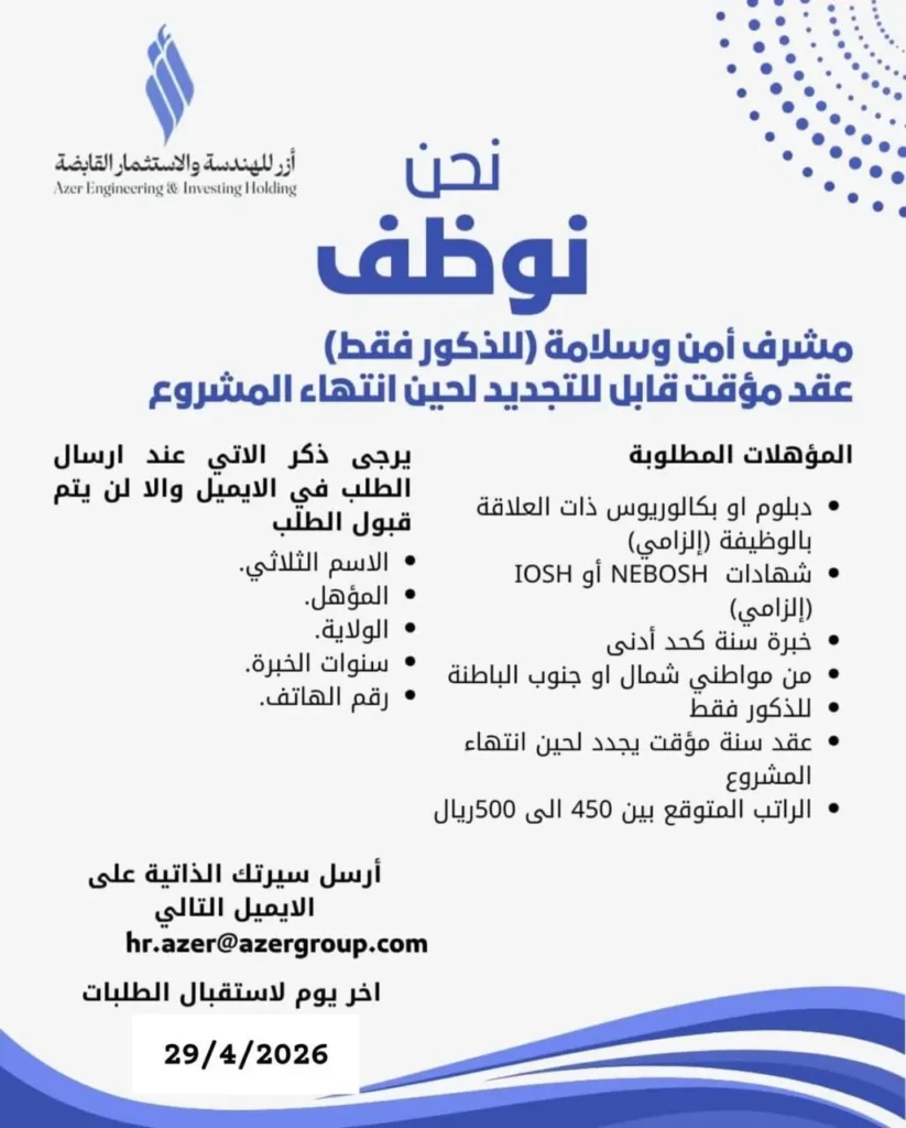 وظائف الصحف العمانية اليوم 29-04-2026 للمواطنين والاجانب