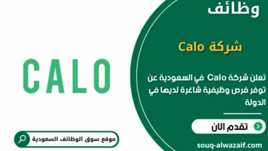 وظائف شركة Calo في السعودية