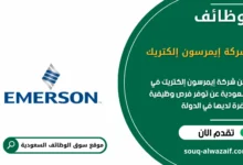 وظائف شركة إيمرسون إلكتريك في السعودية