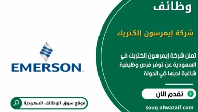وظائف شركة إيمرسون إلكتريك في السعودية