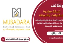 وظائف شركة مبادرة للمقاولات والصيانة في قطر
