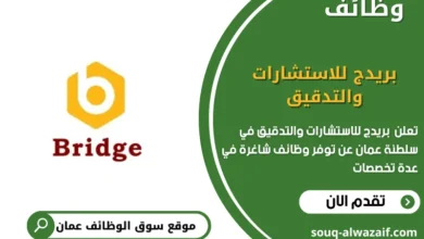 وظائف شركةبريدج للاستشارات والتدقيق في عمان