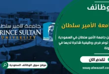 فرص عمل جامعة الأمير سلطان