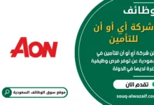 فرص عمل شركة أي أو أن للتأمين