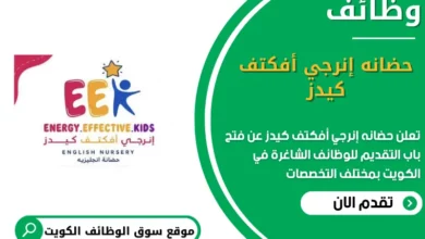 وظائف حضانه إنرجي أفكتف كيدز في الكويت