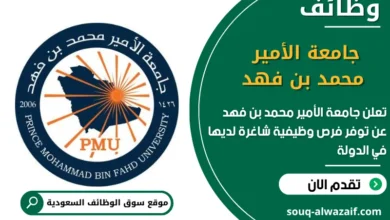 فرص عمل جامعة الأمير محمد بن فهد في السعودية