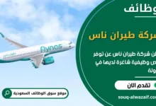 فرص عمل شركة طيران ناس في السعودية