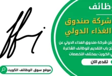 فرص عمل في شركة صندوق الغذاء الدولي في الكويت