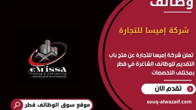 وظائف شركة إميسا للتجارة في قطر