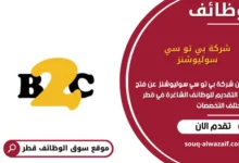 وظائف شركة بي تو سي سوليوشنز في قطر