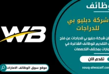 فرص عمل شركة دبليو بي للدراجات في الامارات