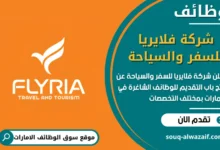 فرص عمل شركة فلايريا للسفر والسياحة في الامارات